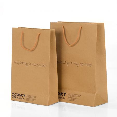 Luxury Handmade Custom Color Print Cheap Garment Shopping Recycle Brown Kraft Paper Bag with Handle