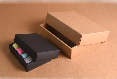 Disposable 350gsm Black Kraft paper food packaging box with logo Printed