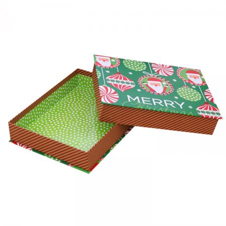 Christmas Design Custom Handmade Gift Paper Cardboard Box with Logo Printed Manufacturer