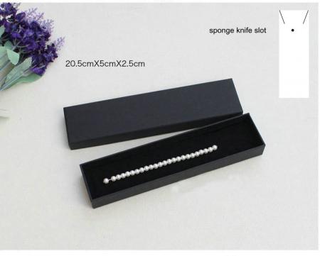 Wholesale custom logo black packaging paper jewelry gift box