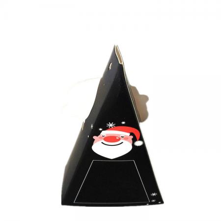 Luxury Black Cardboard Triangle Shape Gift Box for Packaging