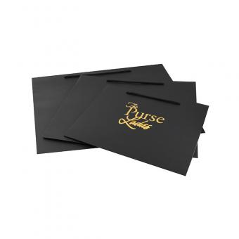 Custom design luxury brand shopping paper bags with logos