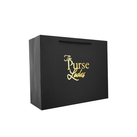 Custom design luxury brand shopping paper bags with logos