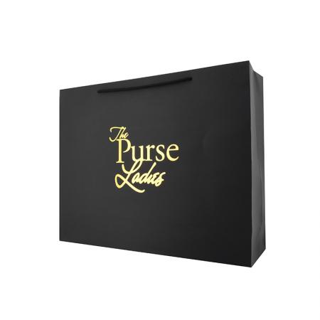 Custom design luxury brand shopping paper bags with logos