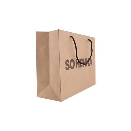 customized printing design gift paper shopping bags with handle